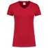 Tricorp dames T-shirt V-hals 190 grams - Casual - 101008 - rood - maat S