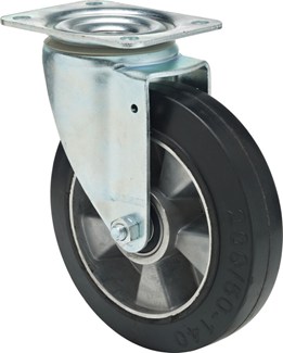 Colson zwenkwiel rubber 150 mm - 300kg 