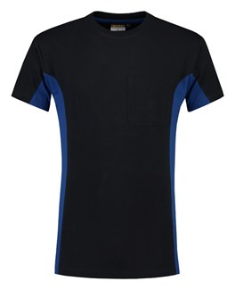 Tricorp T-shirt Bi-Color - Workwear - 102002 - marine blauw/koningsblauw - maat XS
