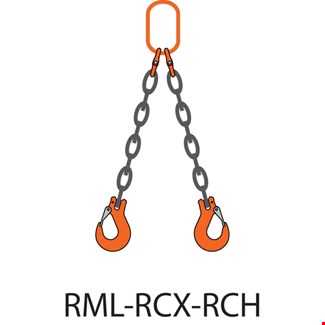 REMA ketting 2-sprong - 1960KG-6MM-RML-RCH-1M - in opbergbox