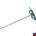 GEDORE haakse inbussleutel - DT 2142 10 - 85 x 12 mm - met t-handvat