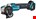 Makita haakse accu slijpmachine - DGA521ZX1 - 18V - 125mm - X-LOCK - excl. accu en lader - in doos