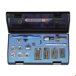 GEDORE schroefdraadsnijset voor binnen- / buitendraad M3-M6 - 10-delig