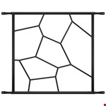 SecuBar Siertralie Deco 1 - Op het kozijn - Blackline - 540x525mm