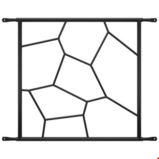 SecuBar Siertralie Deco 1 - Op het kozijn - Blackline - 540x525mm
