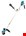 accu Makita bosmaaier - UR002GZ01 - XGT 40V Max - U-greep - excl. accu en lader - in doos