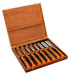 Bahco steekbeitelset - 6-38mm - 8-delig - in houten kist - 424P-S8-EUR