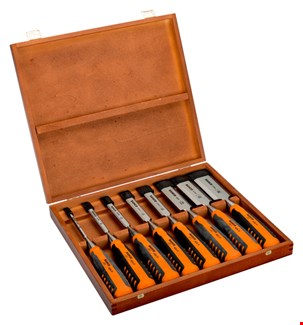 Bahco steekbeitelset - 6-38mm - 8-delig - in houten kist - 424P-S8-EUR