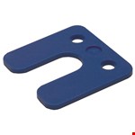 Gebr. Bodegraven drukplaten - met sleuf - 4 mm - kunststof - blauw - 192 st