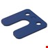 Gebr. Bodegraven drukplaten - met sleuf - 4 mm - kunststof - blauw - 192 st