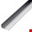 Roval ongelijkzijdig hoekprofiel - aluminium - 50x25x3 mm - 3000 mm