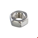Hoenderdaal zeskantmoer [50x] - RVS-A2 - SW-24 - M16
