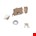 Yale 634.50 oplegslot met vaste buitencilinder doornmaat 50 mm - draairichting 1 = DIN Ls