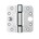 BSW glijlagerscharnier - 818 Allround - SKG*** - afgerond - 89x89x3 mm - gegalvaniseerd 
