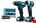 Makita accu combiset - boren/(slag)schroeven - CLX224SAX1 - 12V Max - 2x2.0 Ah accu en lader - in koffer