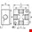 Legris - verdeelblok - kruis - 1/4" - BSPP - 3312 00 13
