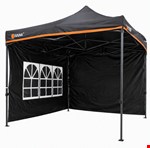 Ivana Doorwerktent Stalen frame - zwart tentdoek 3x3 meter