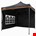 Ivana Doorwerktent Stalen frame - zwart tentdoek 3x3 meter