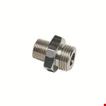 Legris - dubbele nippel - 1/4" x 1/4" - BSPP/BSPT -  0192 13 13