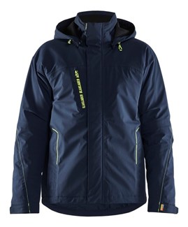 Blåkläder 4484 winterjas 4-weg stretch - blauw/High Vis geel maat S