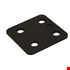 Gebr. Bodegraven drukplaten - zonder sleuf - 3 mm - kunststof - zwart - 240 st