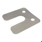 Gebr. Bodegraven drukplaten - met sleuf - 1 mm - kunststof - transparant - 480 st