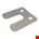 Gebr. Bodegraven drukplaten - met sleuf - 1 mm - kunststof - transparant - 480 st
