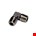 Legris - schroefkoppeling - haaks - 1/2" - BSPT - 0152 21 21