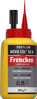 Frencken houtlijm - NOVA COL - D2 A - 250 g flacon