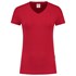 Tricorp dames T-shirt V-hals 190 grams - Casual - 101008 - rood - maat XS