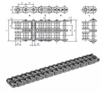 Donghua - Rollenketting - SBSR - Duplex - 5/8" - BS - 10B-2