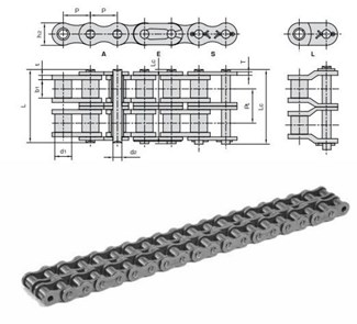 Donghua - Rollenketting - SBSR - Duplex - 5/8" - BS - 10B-2