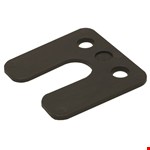 Gebr. Bodegraven drukplaten - met sleuf - 3 mm - kunststof - zwart - 240 st