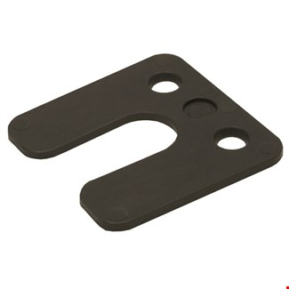 Gebr. Bodegraven drukplaten - met sleuf - 3 mm - kunststof - zwart - 240 st