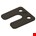 Gebr. Bodegraven drukplaten - met sleuf - 3 mm - kunststof - zwart - 240 st