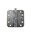 BSW kogellagerscharnier - afgeronde hoek - gegalvaniseerd - 89x89 mm - RD BB 802 GV 