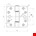 BSW glijlagerscharnier - 818 Allround - afgerond - 89x89x3 mm - gegalvaniseerd 