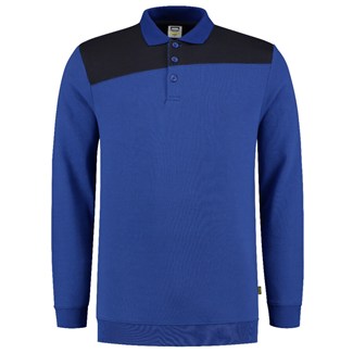 Tricorp polosweater - Bicolor Naden - 302004 - koningsblauw/marine blauw - maat 3XL