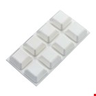 Deltafix plakbuffertjes - zelfklevend - 8-delig - wit