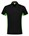 Tricorp Workwear 202002 Bi-Color unisex poloshirt Zwart Limegroen S