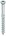 HECO TOPIX-plus glaslatschroeven - platkop verzinkt - 3,5x40/27 mm - T10 - deeldraad - 500 st