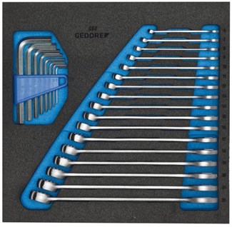 GEDORE ringsteeksleutelset - check-tool-module - 6-22mm