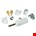 SecuMax 807 - universeel slot - wit - 2510.807.12