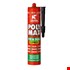 Griffon montagelijm - PolyMax Fix & Seal Express - 425 gram koker - zwart