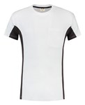 Tricorp T-shirt Bi-Color - Workwear - 102002 - wit/donkergrijs - maat XL