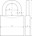 Abus cilinder hangslot 65/50 - 50mm - gelijksluitend op nr. KA0505