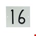 Besbo huisnummerplaat - Nr.  16                       - aluminium 