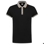 Tricorp Casual 201002 Bi-Color unisex poloshirt Zwart Grijs XL