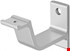 Hermeta 3551-01 leuninghouder vlak met gat 76 mm naturel
