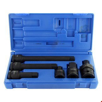 Action DO640210601 slagadapterset [7-delig] 1/2" in spuitgietkoffer